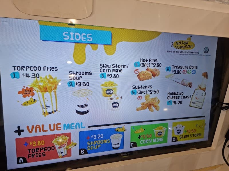 Yellow Submarines Cheesesteaks in Singapore